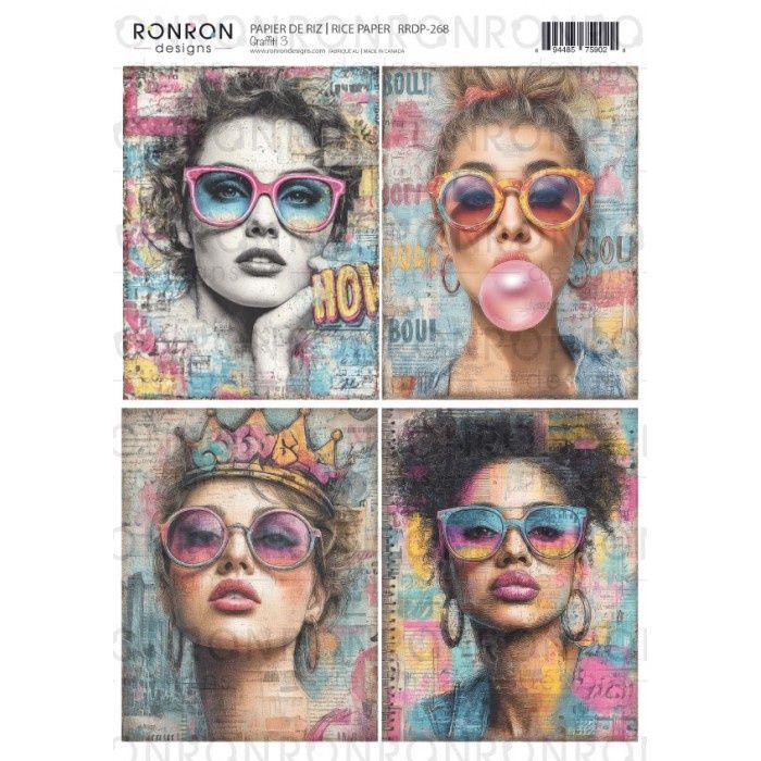 Ronron designs - Papier de riz Graffiti 3