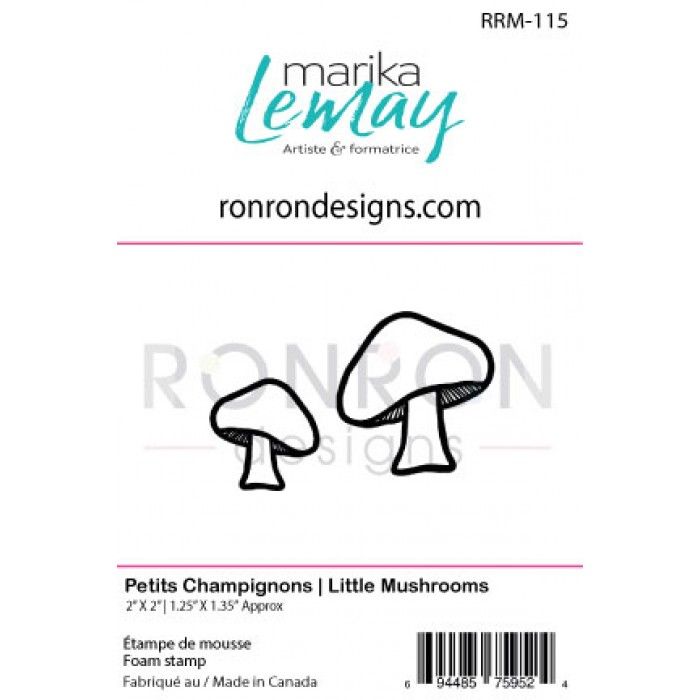 Ronron designs - Étampe de mousse Petits Champignons de Marika Lemay