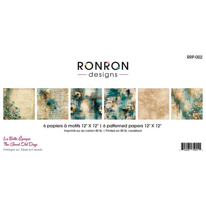 Ronron designs - Papier 12x12 La Belle Époque