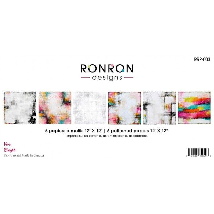 Ronron designs - Papier 12x12 Vive