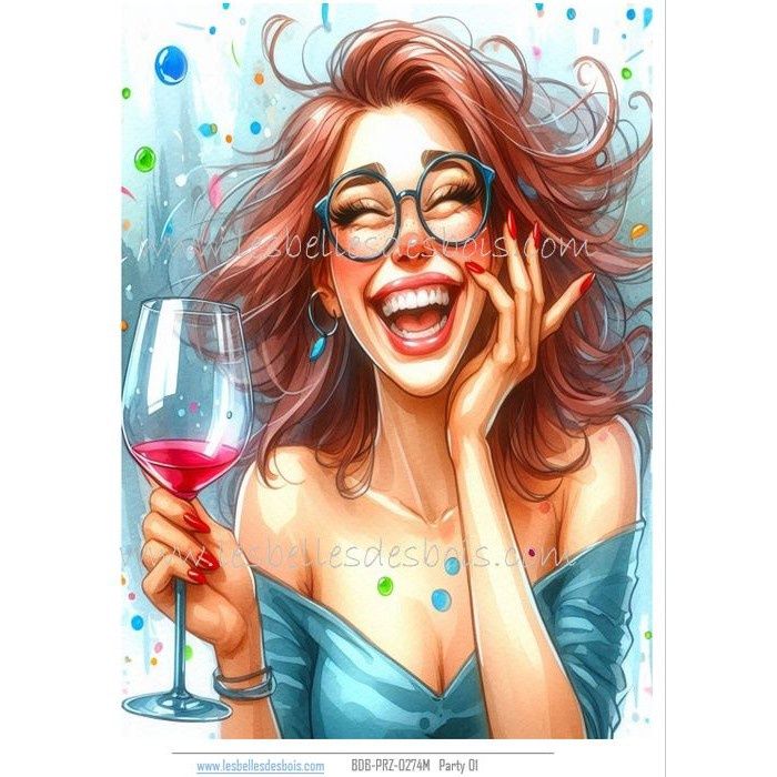 Les Belles des Bois - Papier de riz 8,5 x 5,5 Party 01