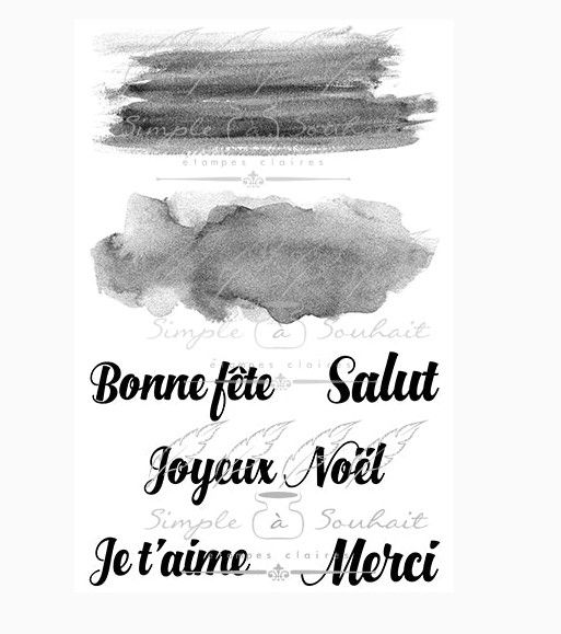 Simple à souhait - Étampes 2004 Aquarelle no.1
