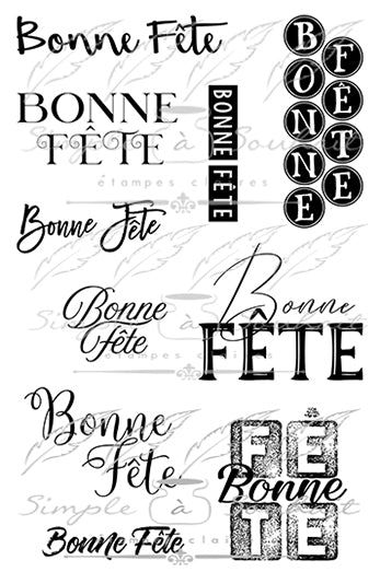 Simple à souhait - Étampes 1802 Bonne Fête