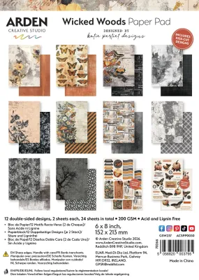 Arden Creative Studio - Papier 6" X 8" «Wicked Woods»