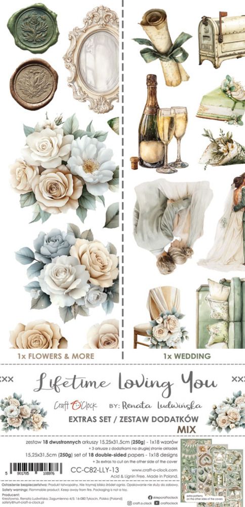 Craft O Clock - Éphémèras Mixte «Lifetime Loving You»