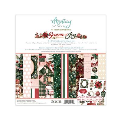 Mintay - Papier 8x8 Season of Joy, 24 pages recto-verso