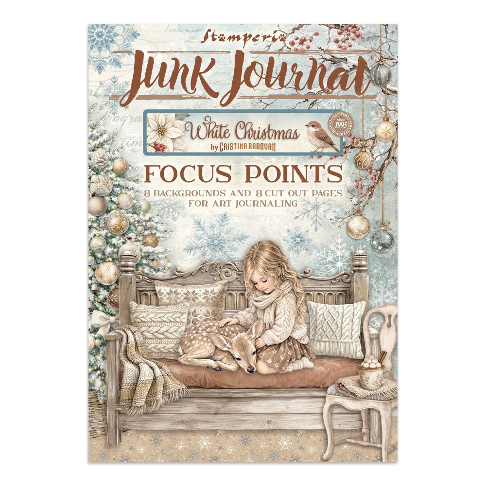 Stamperia - Junk Journal Focus Point White Christmas