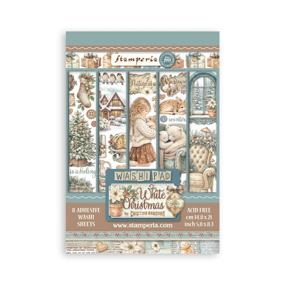 Stamperia - Washi Pad White Christmas