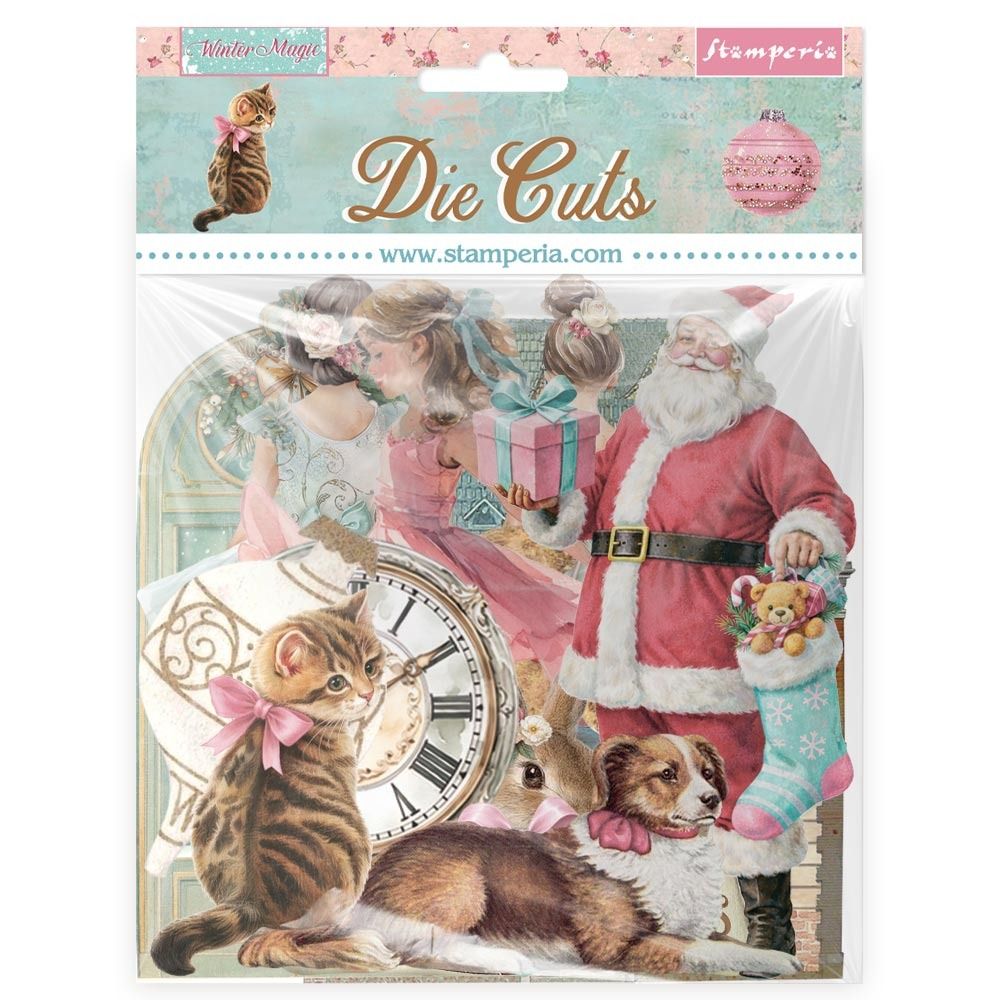 Stamperia - Éphéméra en chipboard «Winter Magic»