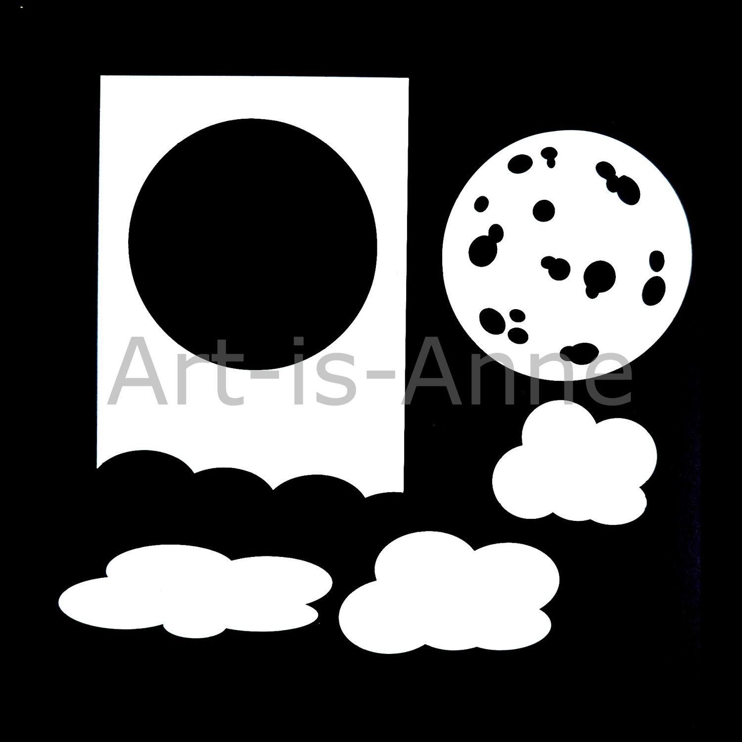 Art-is-Anne créative - Masque de Lune