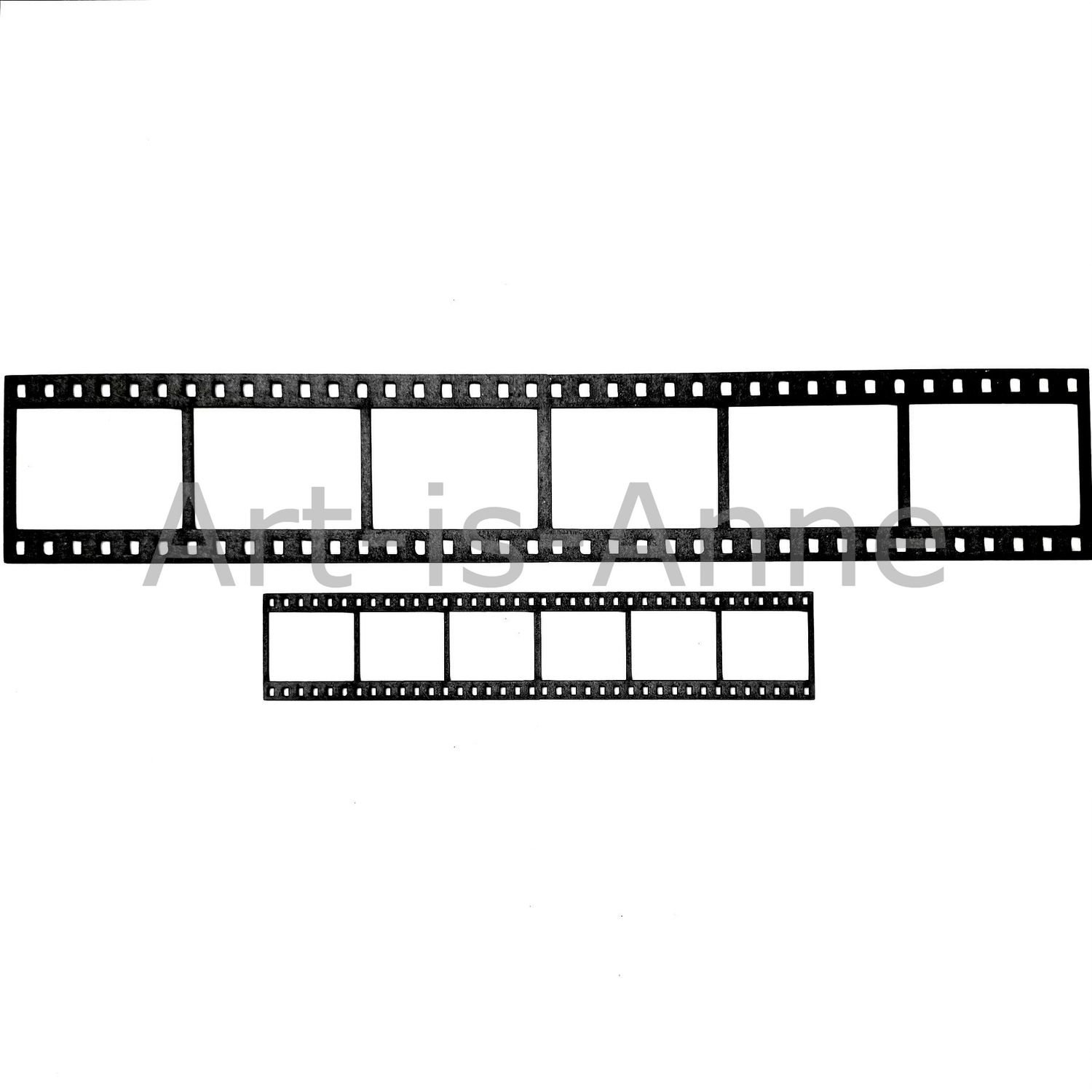 Art-is-Anne créative - Chipboard Strips de film (Noir)