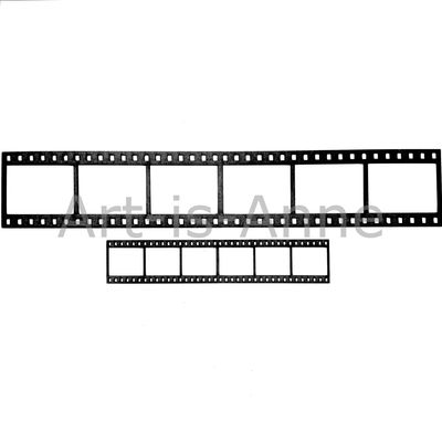 Art-is-Anne créative - Chipboard Strips de film (Noir)