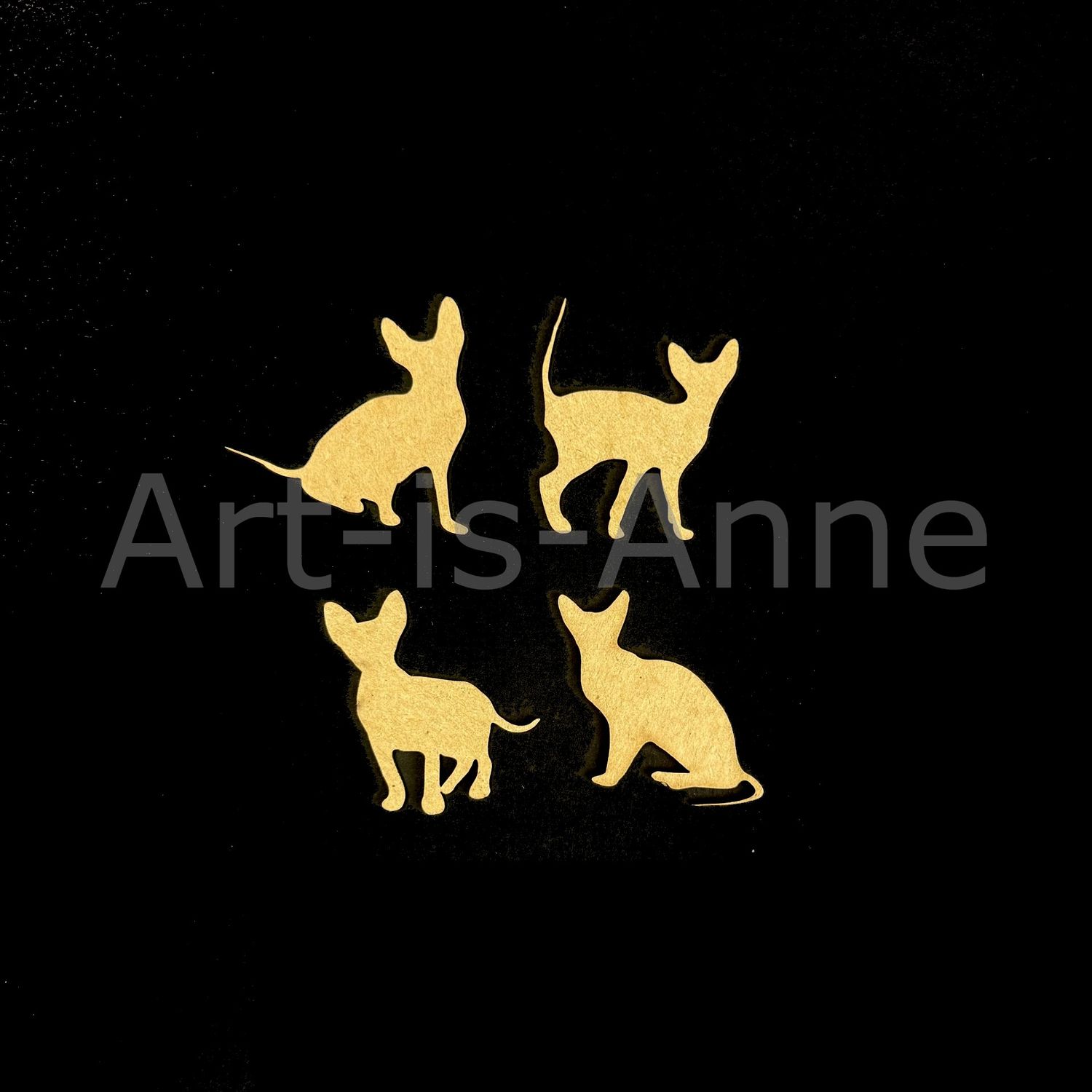 Art-is-Anne créative - Chipboard 4 Chats