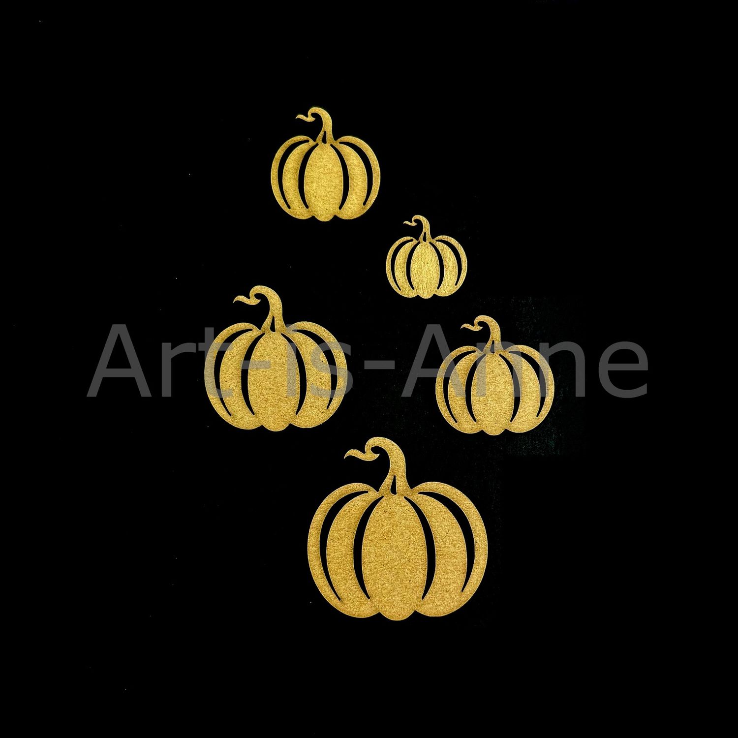 Art-is-Anne créative - Chipboard 5 Citrouilles