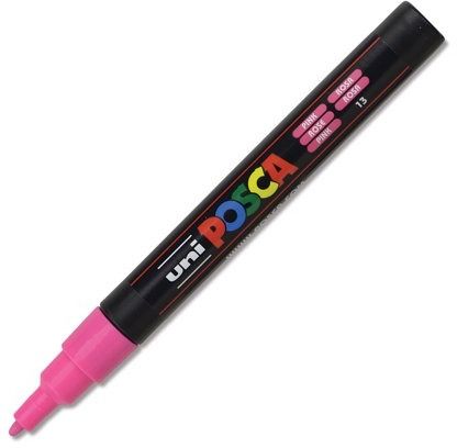 POSCA - Marqueur de Peinture acrylique couleurs «Rose» 3M