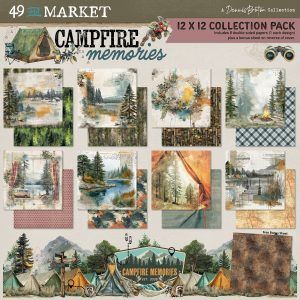 49 and Market - Papier 12x12 Campfire memories