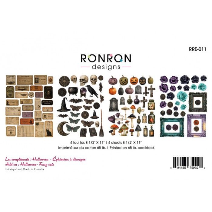 Ronron Designs - Éphémèras à découper «Halloween»