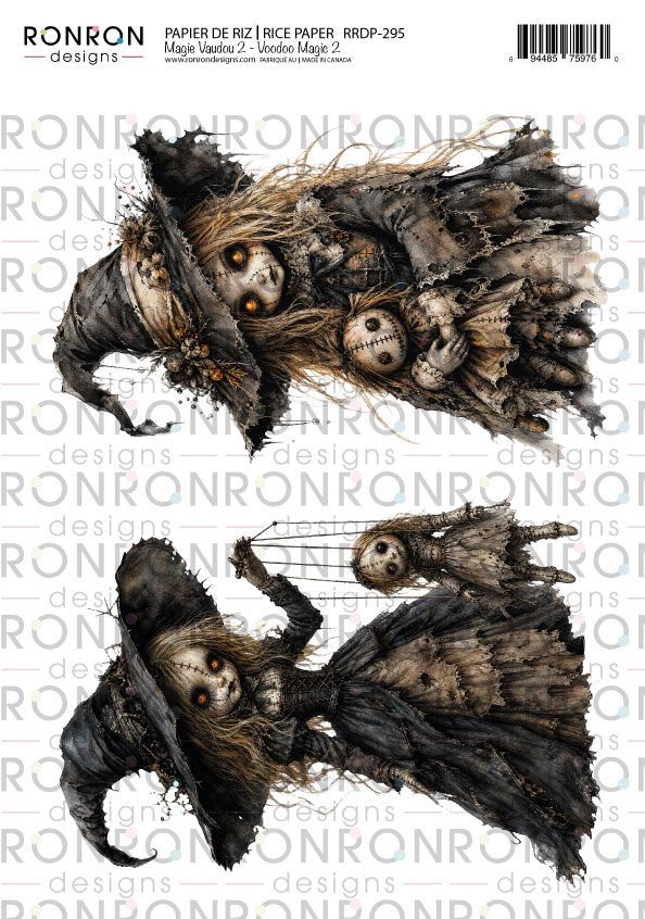 Ronron designs - Papier de riz Magie Vaudou 2