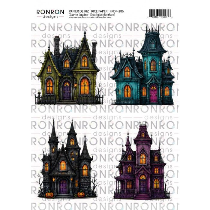 Ronron designs - Papier de riz Quartiet Lugubre