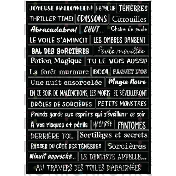 Ronron designs - Autocollants Halloween Noir