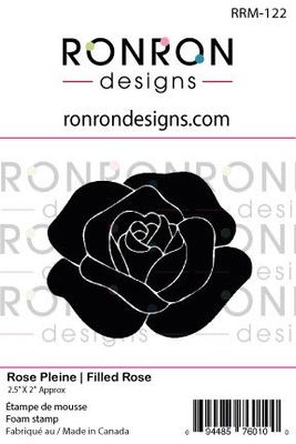 Ronron designs - Étampe de mousse Rose pleine