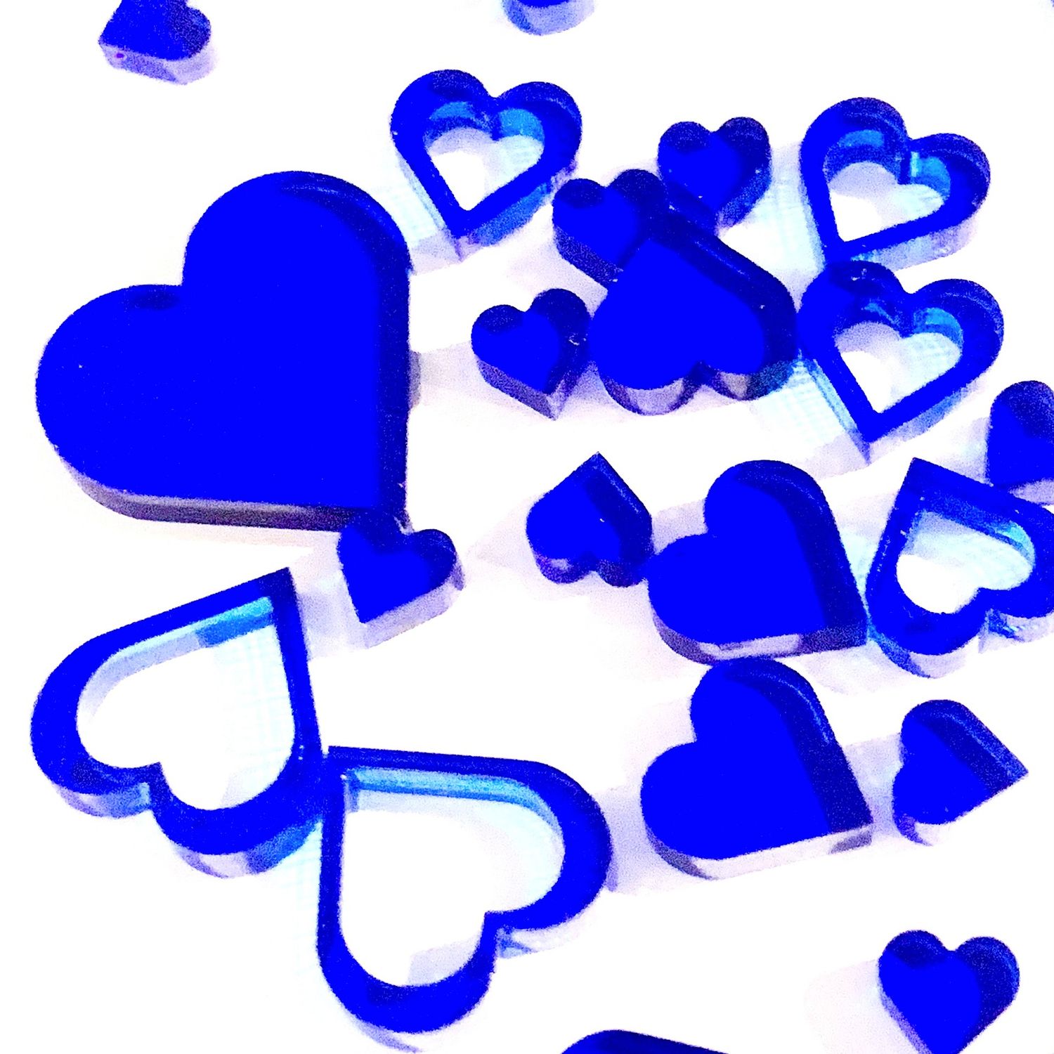 Art-Is-Anne créative - Acrylique «Mini coeur bleu-2»