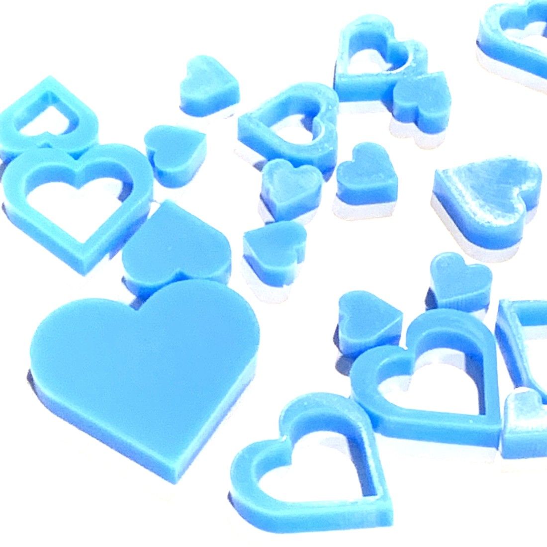 Art-Is-Anne créative - Acrylique «Mini coeur bleu-4»
