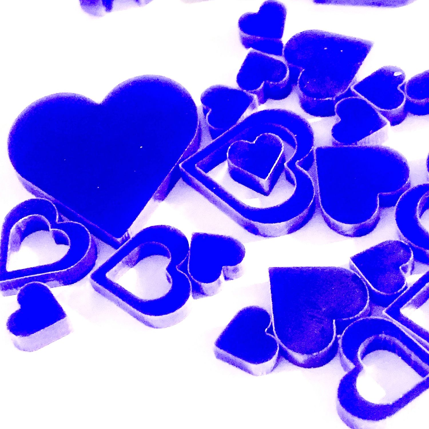 Art-Is-Anne créative - Acrylique «Mini coeur bleu-1»