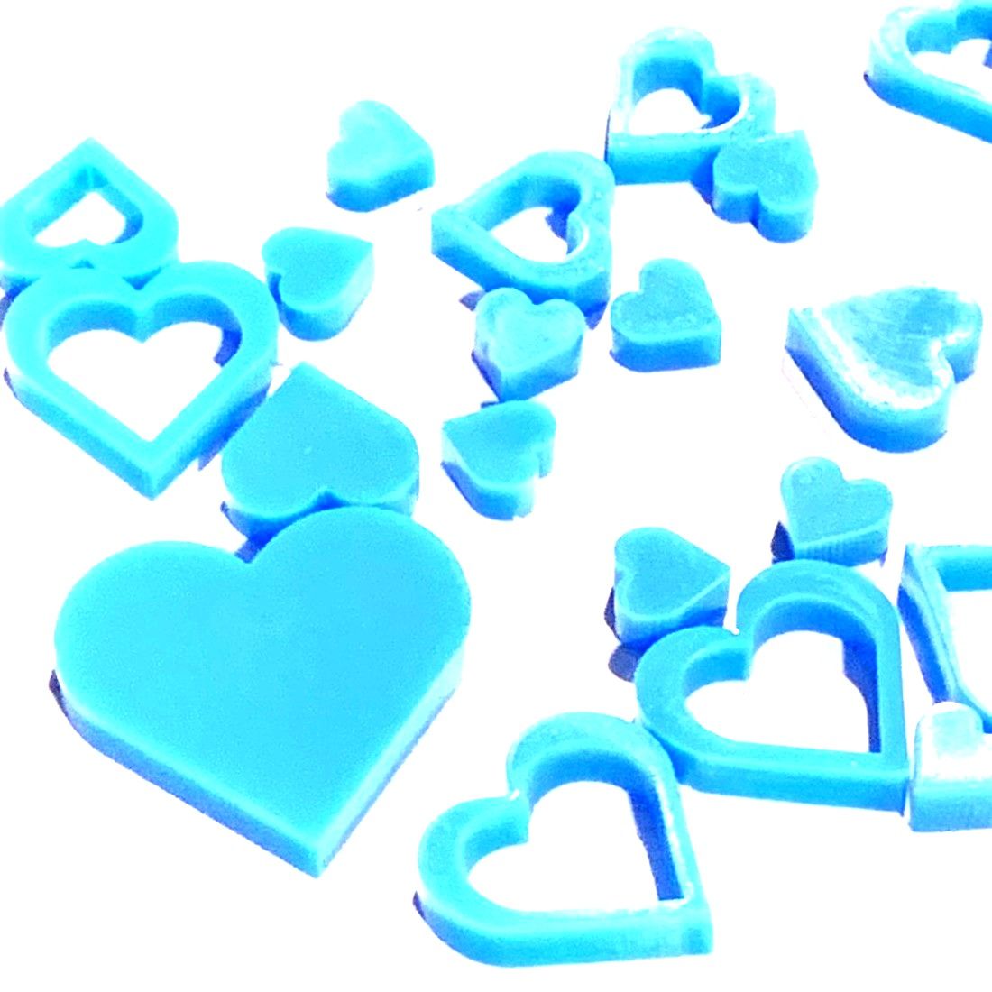 Art-Is-Anne créative - Acrylique «Mini coeur bleu-3»