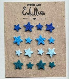 Embellisa - Moulage de Petites étoiles bleus