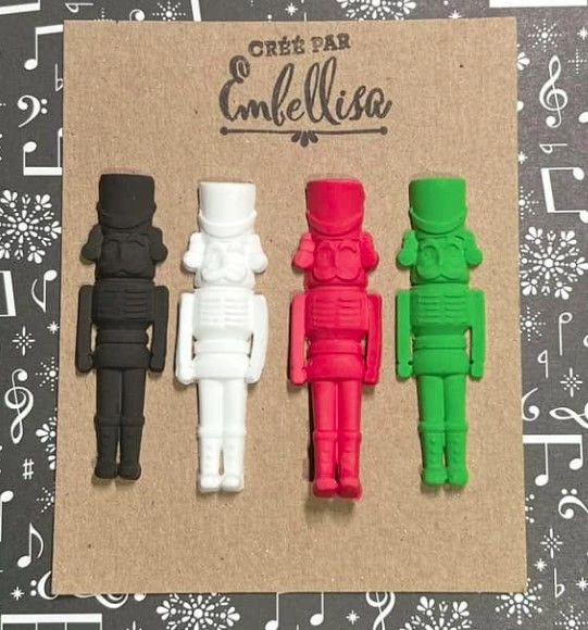 Embellisa - Moulage de Soldat couleur Noel