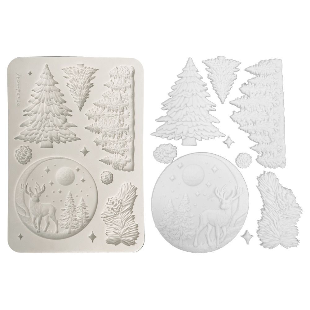 Stamperia - Moule en silicone Christmas Winter «Landscape»