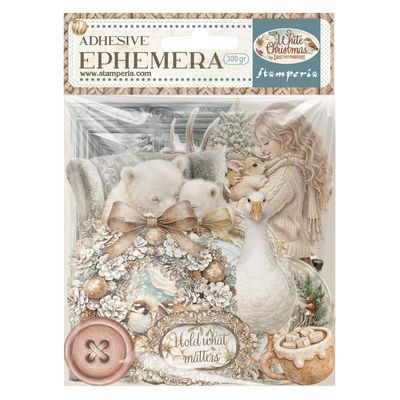 Stamperia - Éphéméra autocollants «White Christmas»
