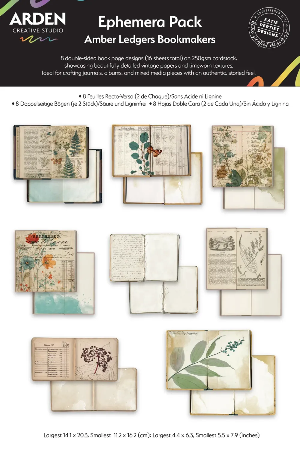 Arden Arden Creative Studio - Éphémèras Amber Ledger Bookmakers