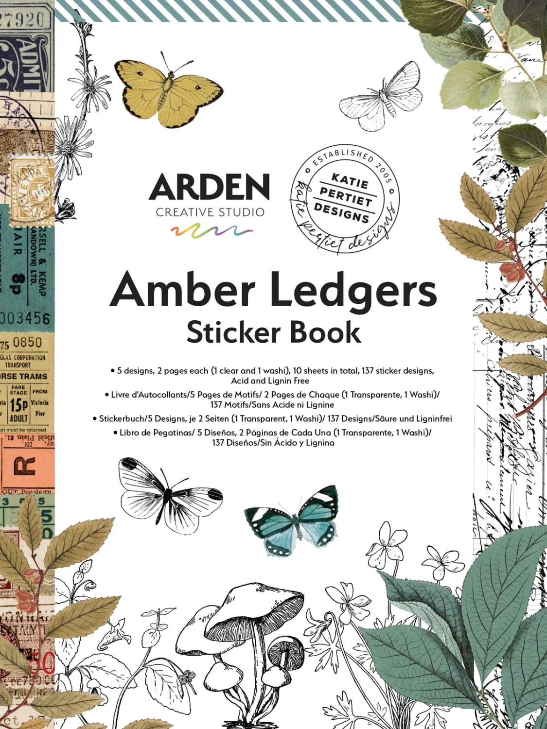 Arden Arden Creative Studio - Autocollants livret Amber Ledgers