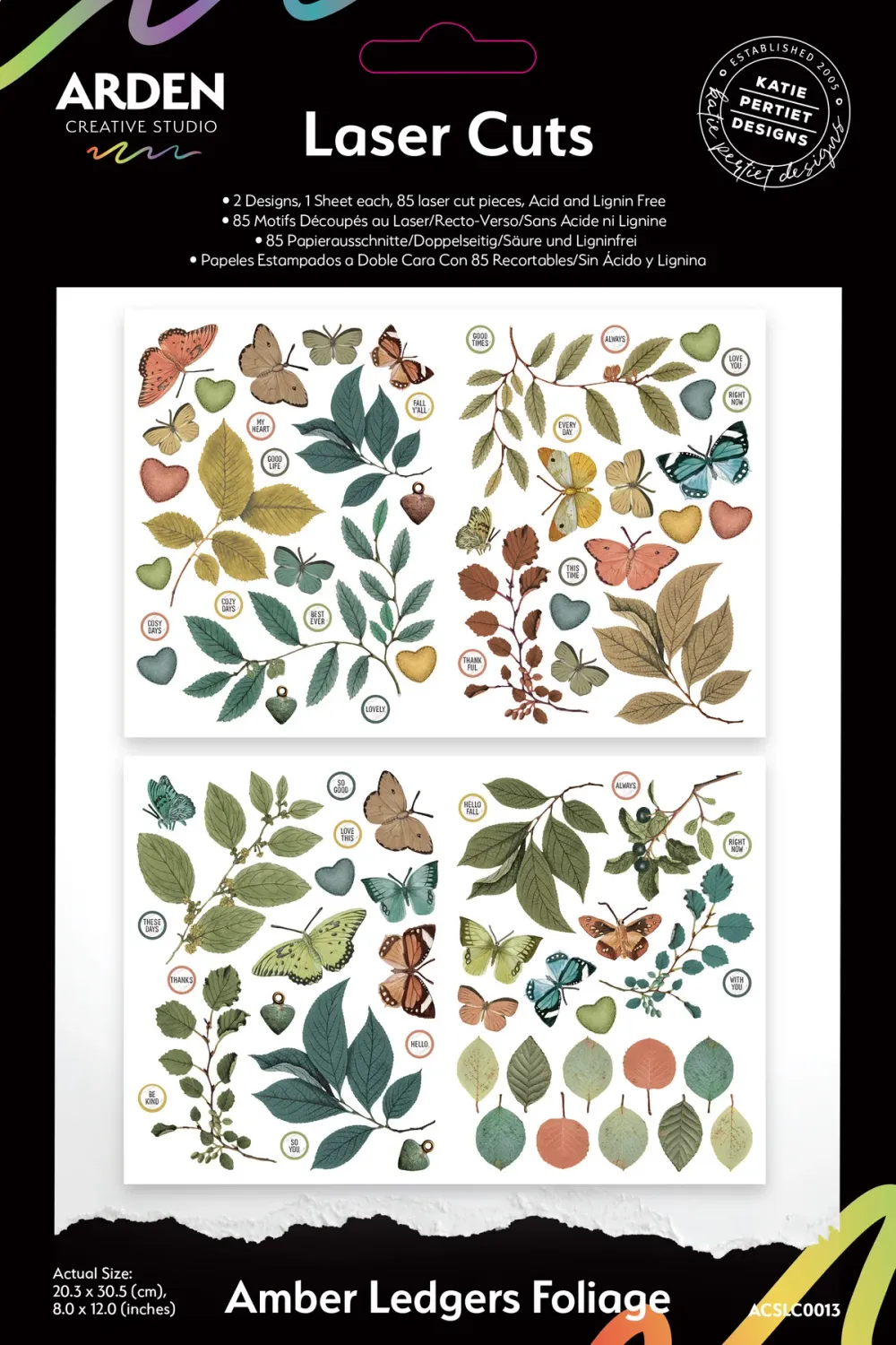 Arden Arden Creative Studio - Éphémèras Foliage Amber Ledger