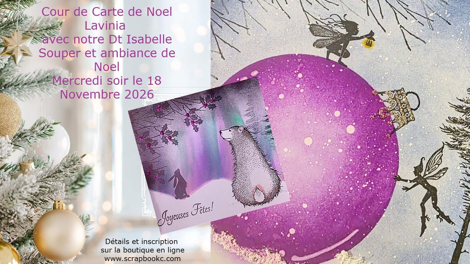 Atelier de carte de Noel Lavinia