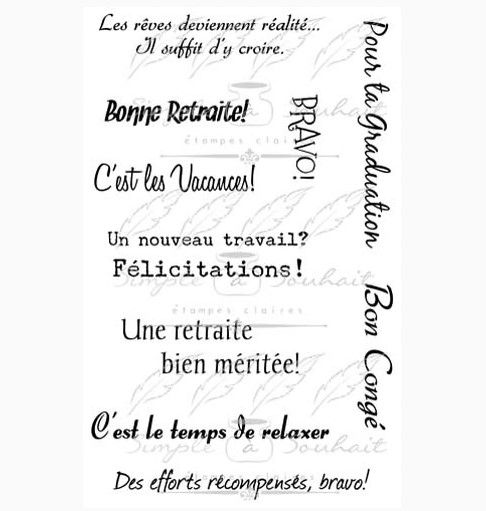 Simple à souhait - Étampes 011-S Étape de la vie