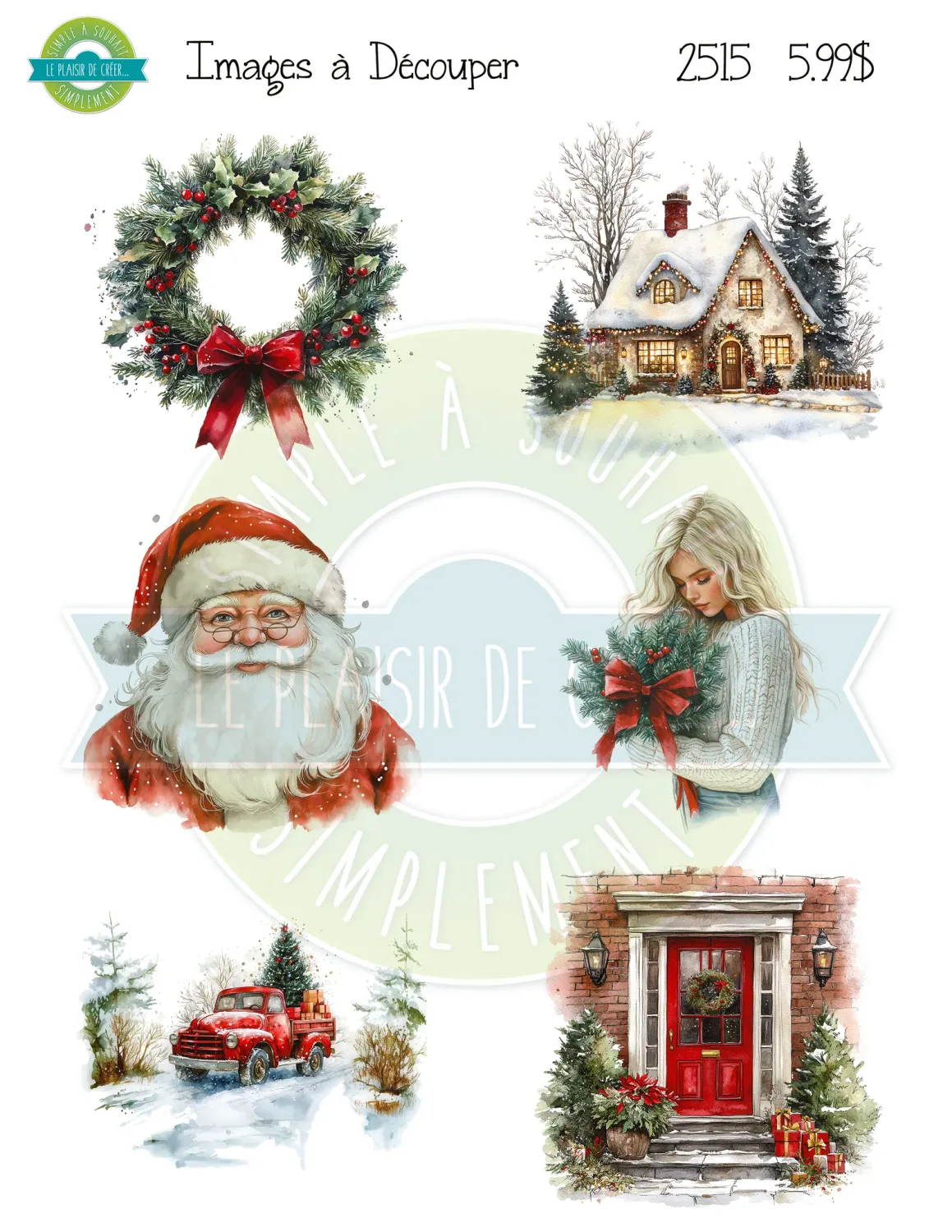 Simple à Souhait - Éphemèras à découper Noel