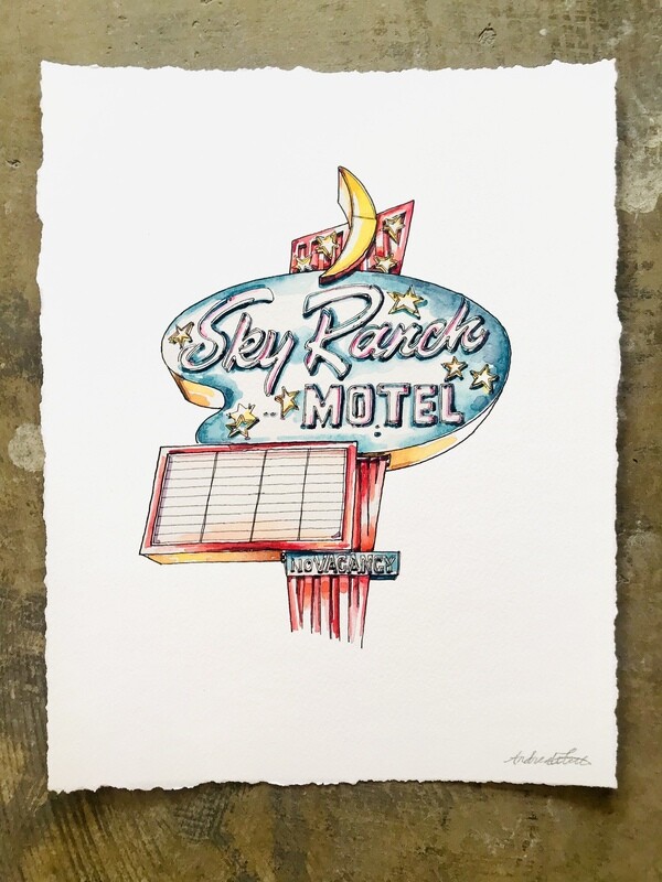 Sky Ranch Motel Giclée Print