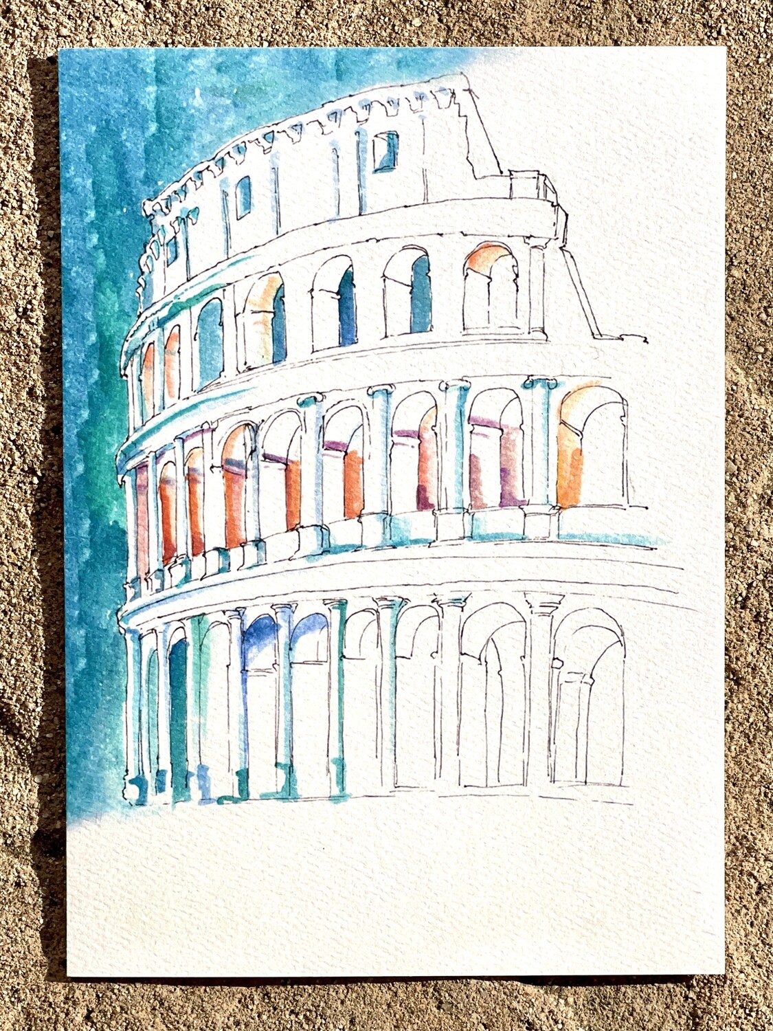 Rome Colosseum Mini Print