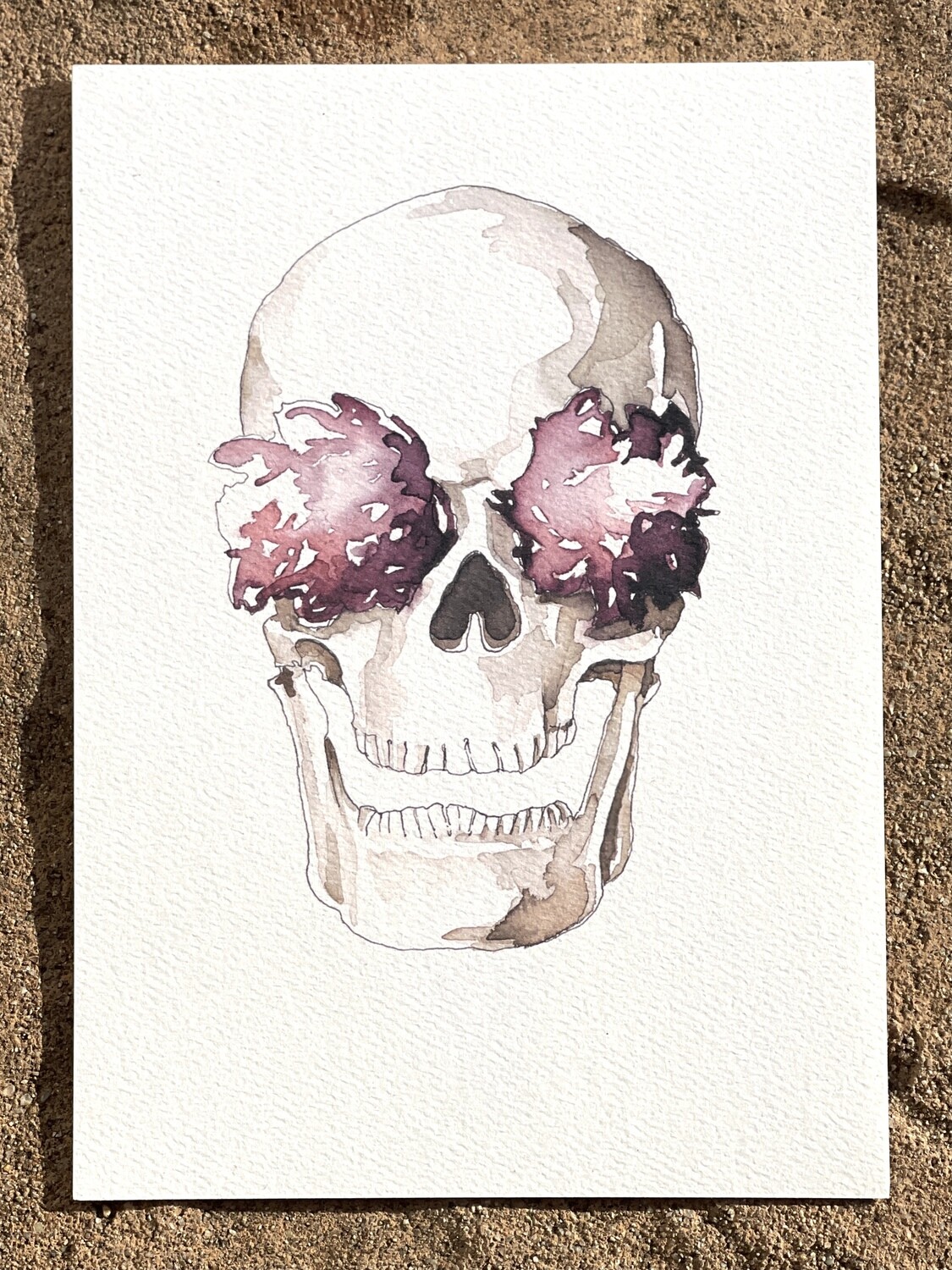 St. Stephen Skull & Fleurs Mini Print