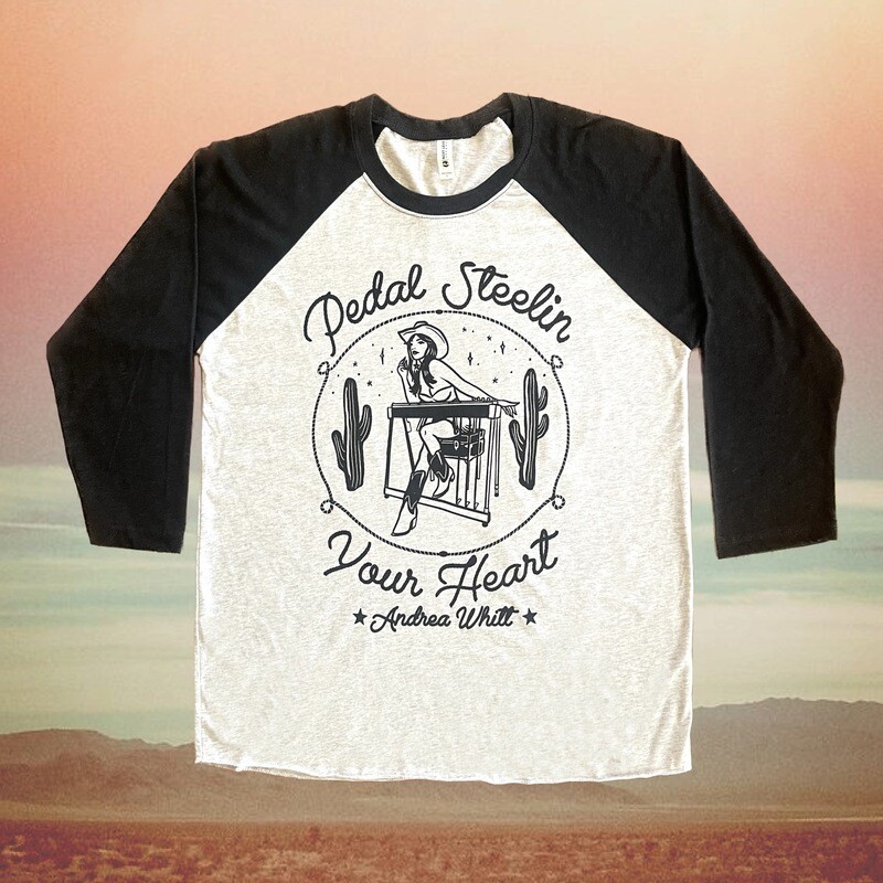 Pedal Steelin' Your Heart Baseball Tee
