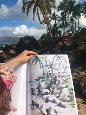 Ink & Watercolor