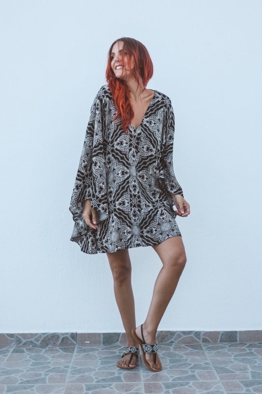 ​Althea Poncho - Starlight Print