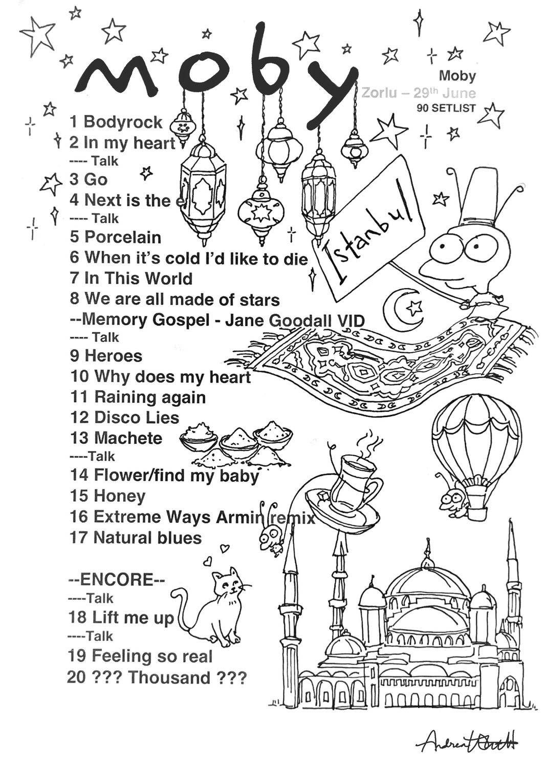 Istanbul - Moby Setlist 2026