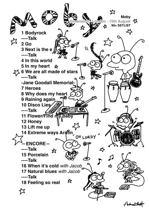 London - Moby Setlist 2026