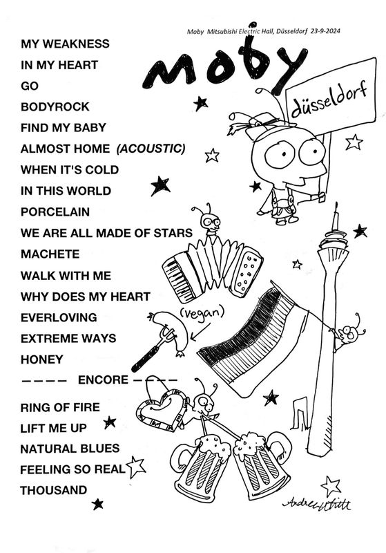 Dusseldorf - Moby Setlist 2024