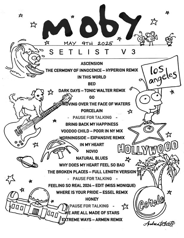 Los Angeles - Moby Selist 2025