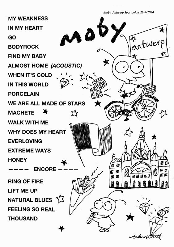 Antwerp - Moby Setlist 2024